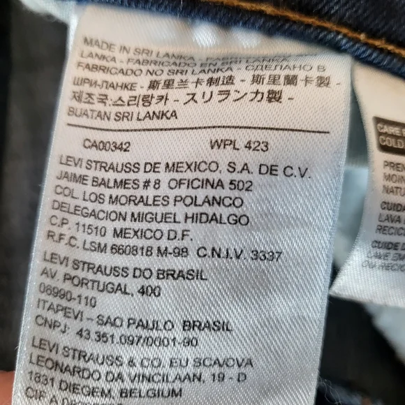 Levis Mid Rise Skinny Jean Dark Wash Stetch Denim Size 4 - Picture 9 of 12